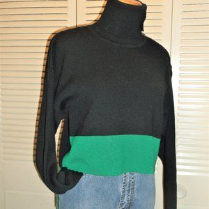 VTG Anne Klein 100% Wool double Knit Sweater M
